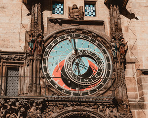 Obraz premium Prague astronomical clock is the oldest clock that is still operational.