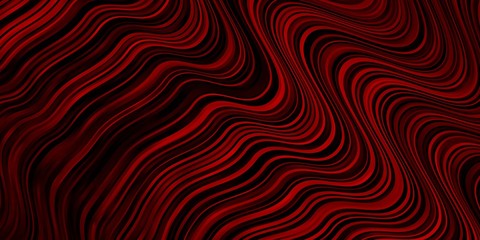 Dark Red vector background with wry lines. Abstract gradient illustration with wry lines. Best design for your posters, banners.