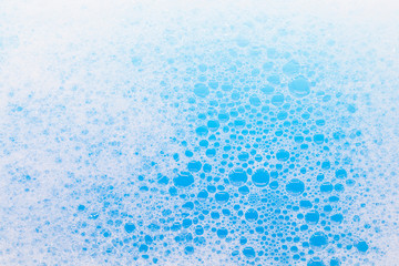 Bubbles white foam of washing powder