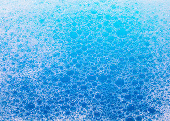 Bubbles white foam of washing powder