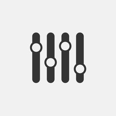 equalizer icon vector illustration symbol