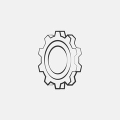 gear icon vector illustration symbol