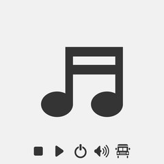 music icon vector illustration symbol