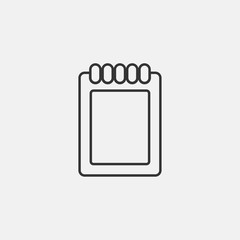 notebook icon vector illustration symbol