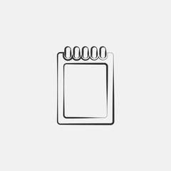notebook icon vector illustration symbol