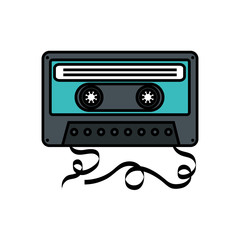 cassette music pop art style icon