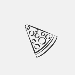 pizza icon vector illustration symbol