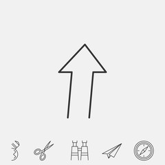 up arrow icon vector illustration symbol