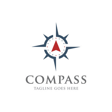 compass navigation adventure  logo icon vector template