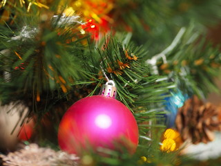 christmas decoration on tree