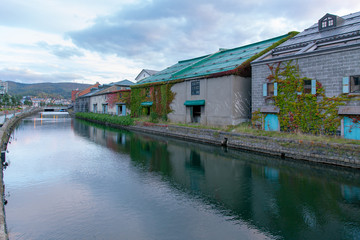 Fototapeta na wymiar Otaru canals in Otaru, Hokkaido prefecture historic place, Japan