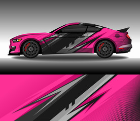 Wrap car decal design vector, custom livery race rally car vehicle sticker and tinting. © 21graphic
