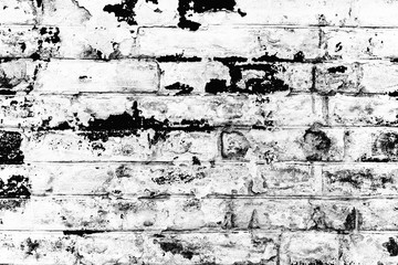 Texture of a brick wall with cracks and scratches which can be used as a background