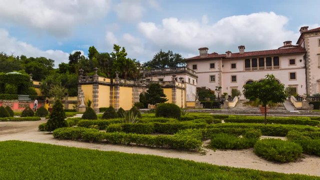 Timelapse of Vizcaya Museum Miami