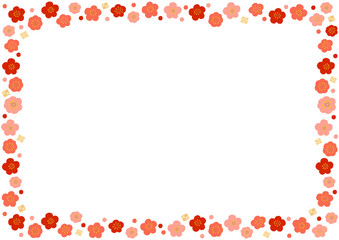 梅の花　フレーム