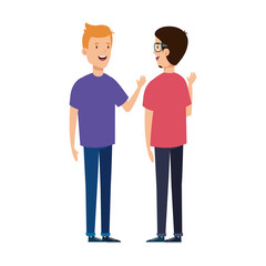 young men avatar character icon