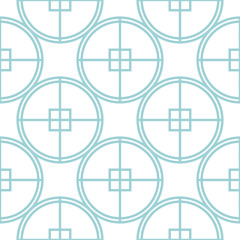 Obraz premium Geometric background. Blue and white seamless pattern
