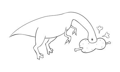 恐竜エオラプトルのイラスト