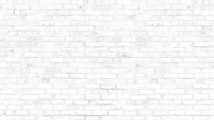 Old white brick wall grunge  texture for copy space background