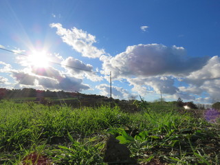 Paesaggio nuvolo