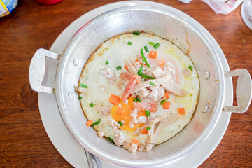 fried egg in dish