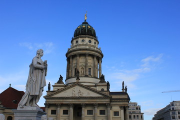 Fototapeta na wymiar germany berlin historical buildings and statues