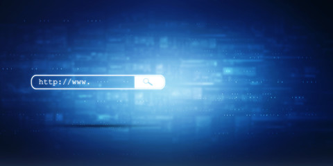 Fototapeta premium 2d rendering Search concept - Lens