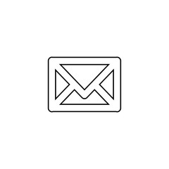 E-mail icon. Send message button. Envelope symbol. Logo design element
