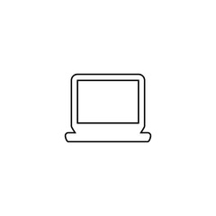 Computer icon. Laptop display screen symbol. Logo design element
