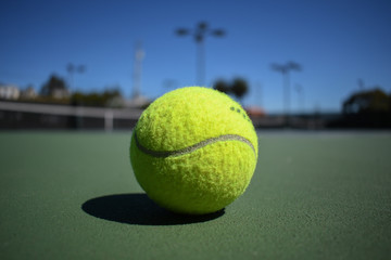 tennis ball on a court