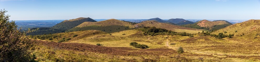 The Auvergne Volcanoes Regional Park, view, France