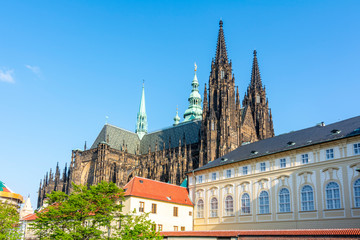 Fototapeta premium St. Vitus Cathedral in Prague Castle, Czech Republic