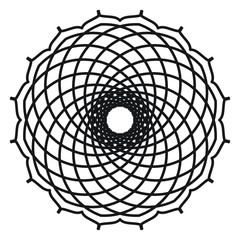 Abstract mandala on white background