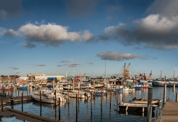Fototapeta premium Marina for small boats in Thyboroen, West Denmark