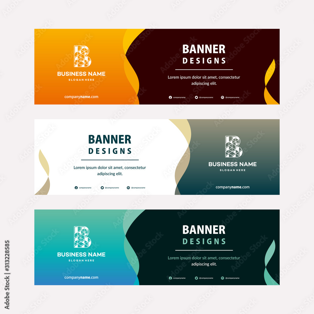 Canvas Prints modern web banners template with diagonal elements for a photo. universal design for advertising bus