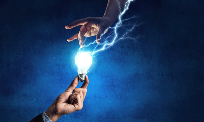 Concept of new ideas and innovation
