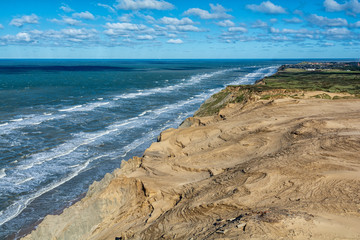 Die Dünen an der  Küste von Dänemark