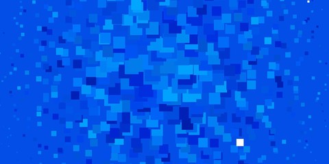 Light BLUE vector backdrop with rectangles. Abstract gradient illustration with colorful rectangles. Modern template for your landing page.