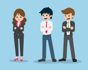Fototapeta premium Salary Man 01 are bullying female colleagues