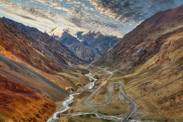 Khunjerab Pass, the highest border crossing in the world between Pakistan and China, taken in August 2019 - obrazy, fototapety, plakaty