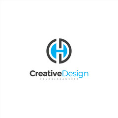ch logo monogram icon vector template Design