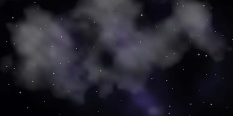 Dark Gray vector pattern with abstract stars. Shining colorful illustration with small and big stars. Pattern for new year ad, booklets.