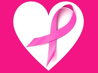 Healthcare pink ribbon sign