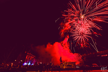 fireworks in the sky