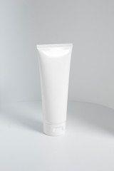 beauty spa medical skincare and cosmetic lotion cream serum oil mockup bottle packaging on white decor background, collagen healthcare medicine concept