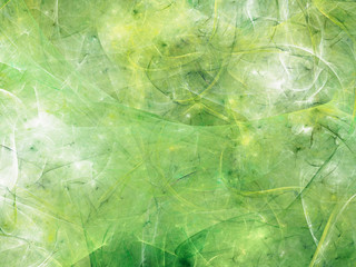 green abstract fractal background 3d rendering illustration