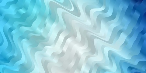 Dark BLUE vector backdrop with curves. Colorful abstract illustration with gradient curves. Pattern for websites, landing pages.