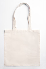 Reusable Eco Bag On White Background. Zero waste concept
