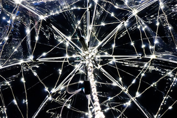 Glowing little lights full frame, down view, Abstract  background with little lights