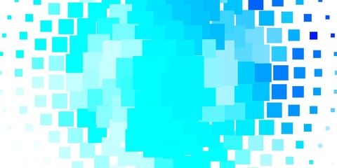 Light BLUE vector template in rectangles. Modern design with rectangles in abstract style. Design for your business promotion.